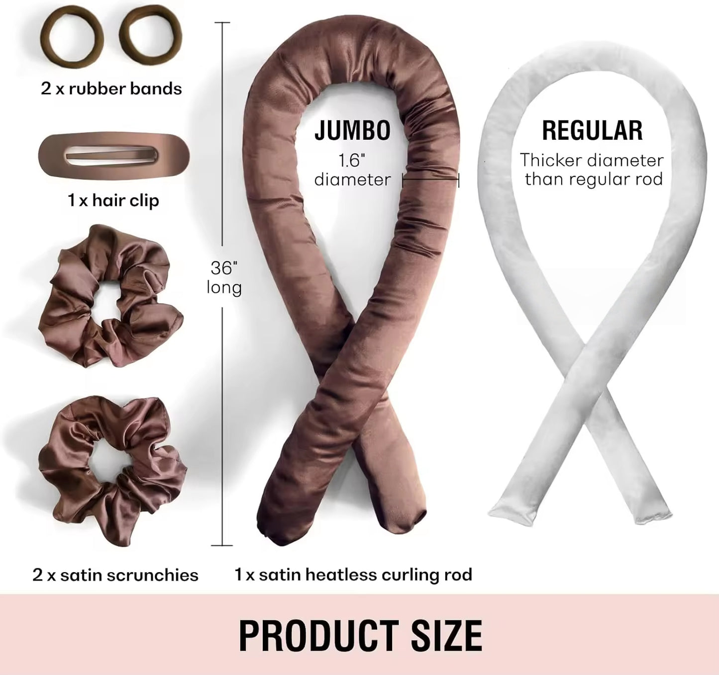 Heatless Hair Curler Curling Rod Headband