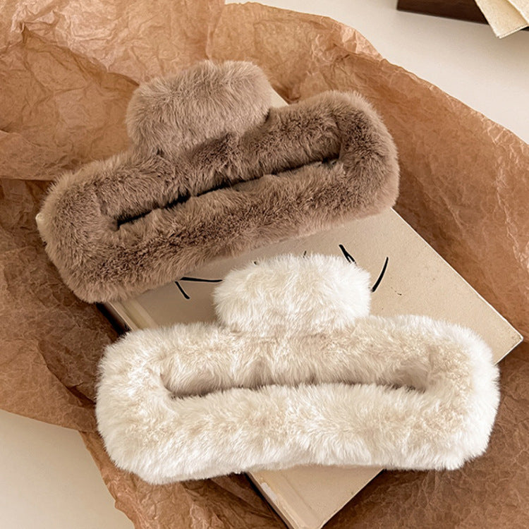 Fur Hair Clips Pack of 3