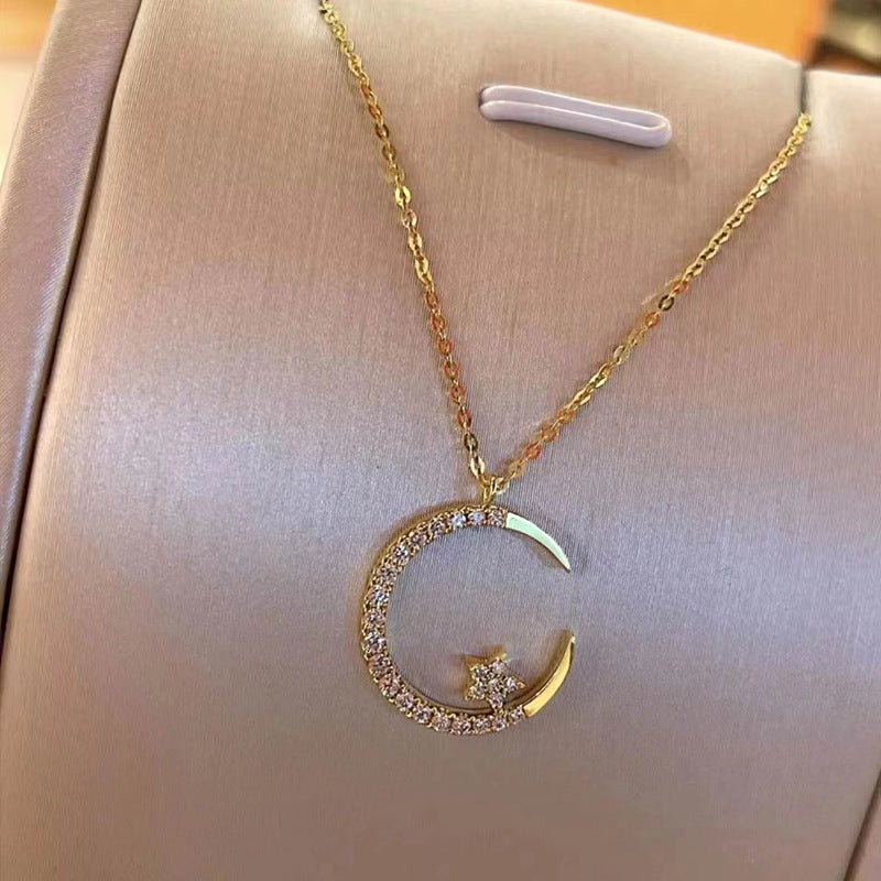 Bright Night: Moon Star Necklace
