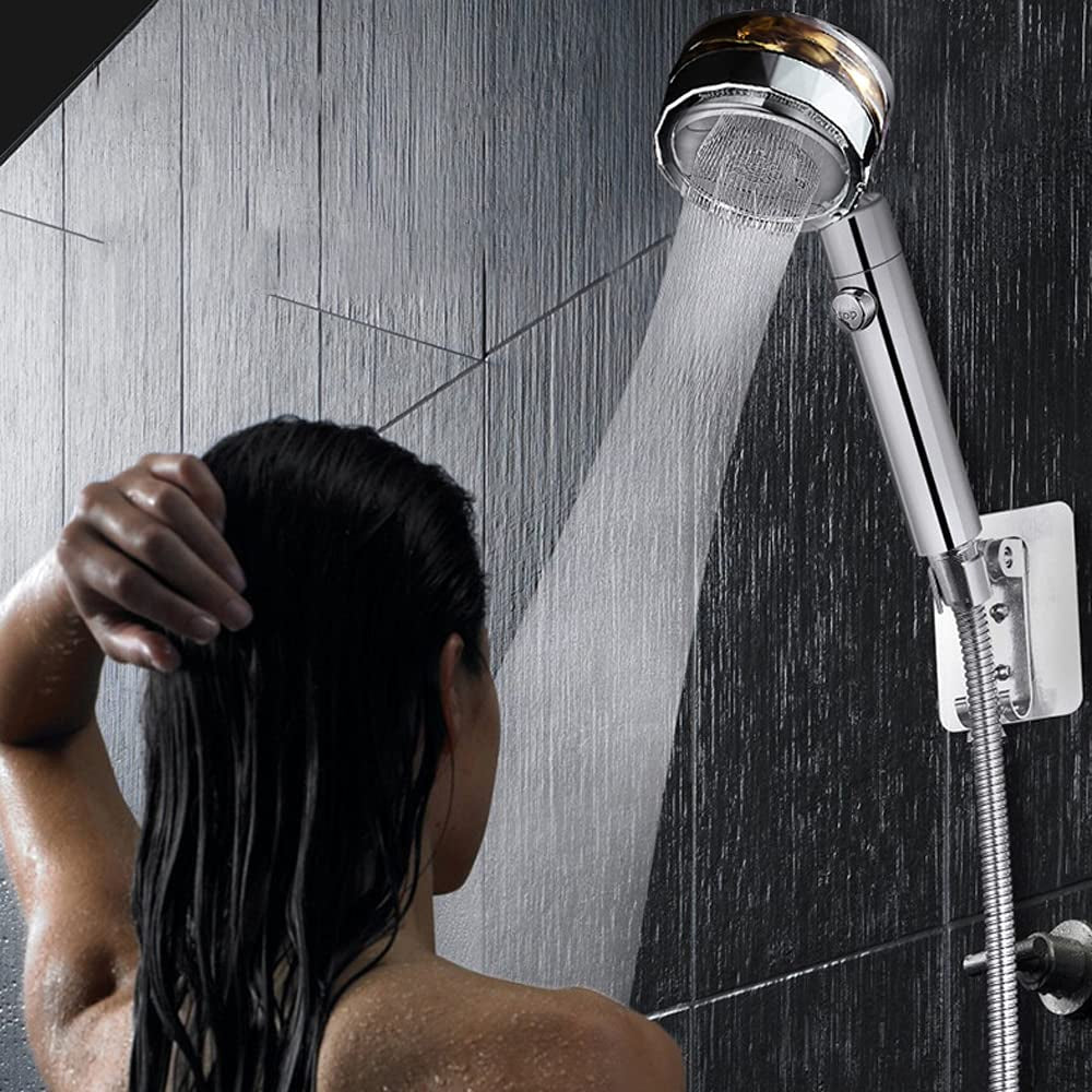 360 Degrees High Pressure Shower Head 5 Modes Adjustable Showerheads