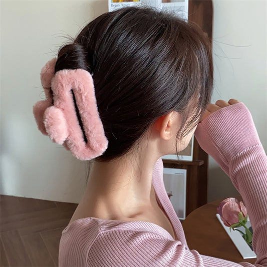 Fur Hair Clips Pack of 3