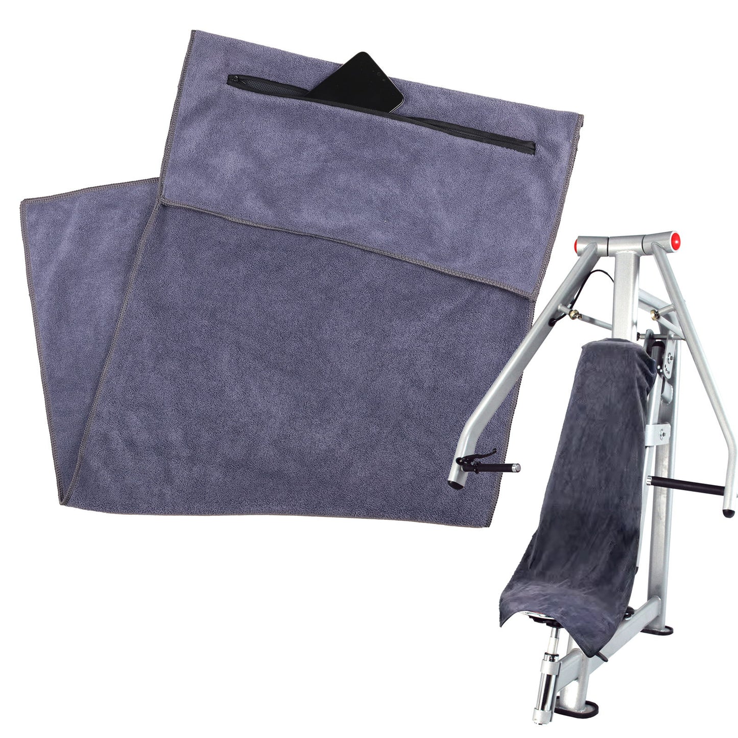 GYMDRY Premium Zippered Fitness Towel