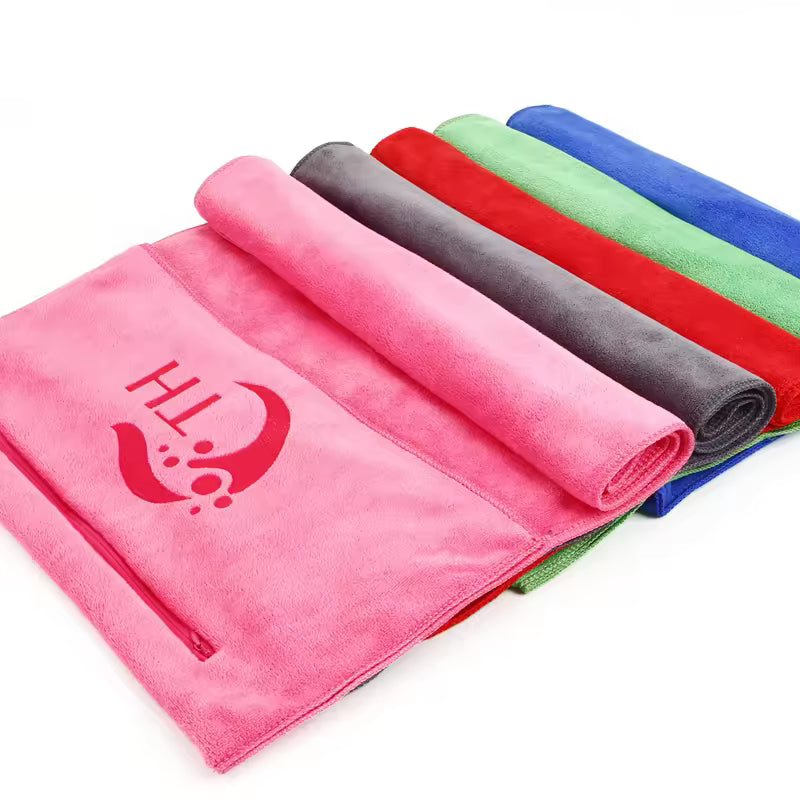 GYMDRY Premium Zippered Fitness Towel