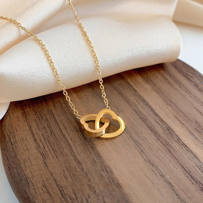 Twin Love Heart Chain