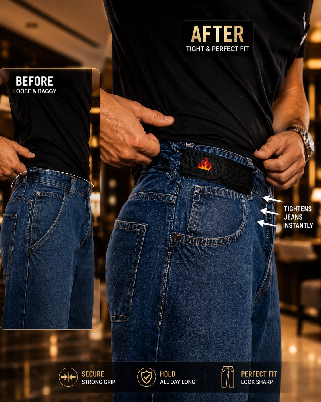 STRIP BELT Pack of 2