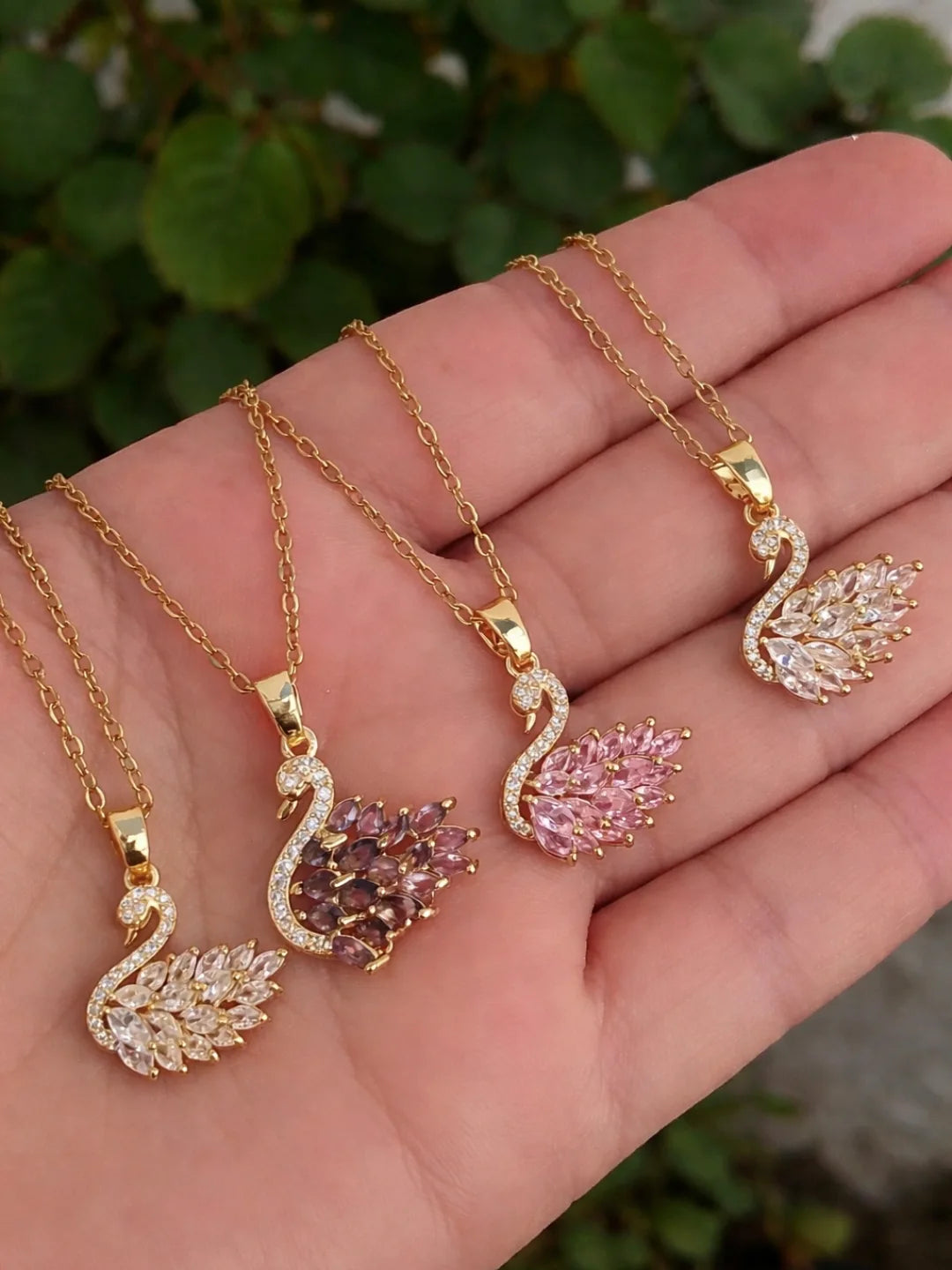 Swan Pendant Stainless Steel Necklace